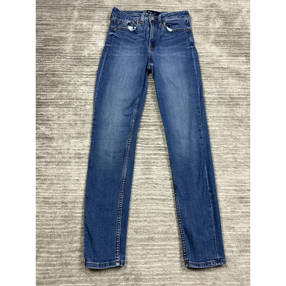 GAP Jeans Womens 2/26r Blue Denim High Rise Universal Legging‎ Casual